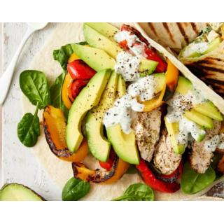 Chicken, Avocado, Lettuce, Mayo, Cheese, Guacamole 